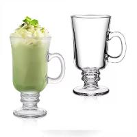 Kit 6 Caneca Cappuccino Royal Xicara Vidro Taca Alta Cafe Chocolate Dolce Gusto Coffe 230ml Bar