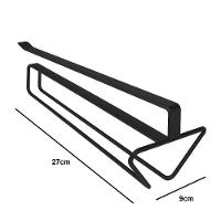 Organizador Taças Copos Suporte Suspenso Encaixe Prateleira Bar Cozinha Adega Preto - 5