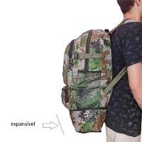 Mochila Resistente Impermeavel Camuflada Grande 5 Bolsos Camping Trilha Aventura Viagem - 5