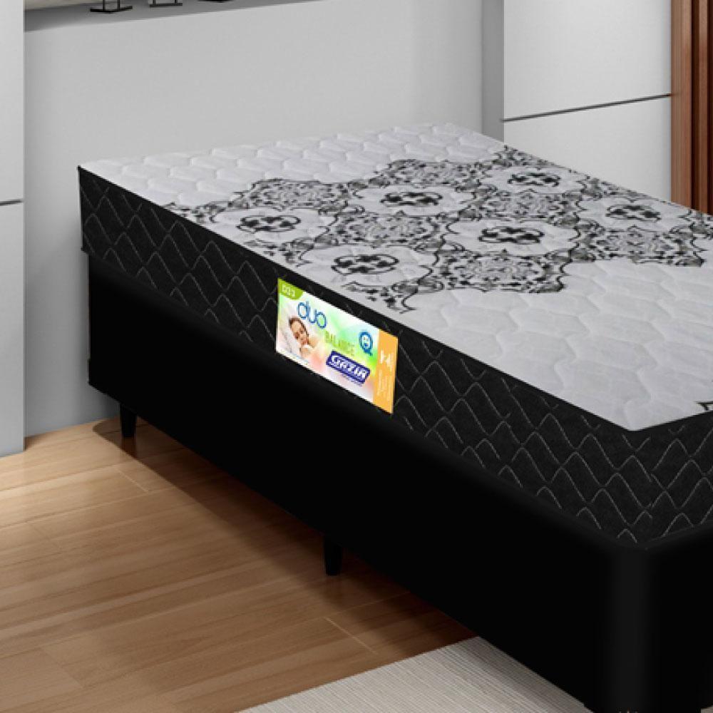 Colchão De Espuma D33 Firme Solteiro 0,88m Preto - 2