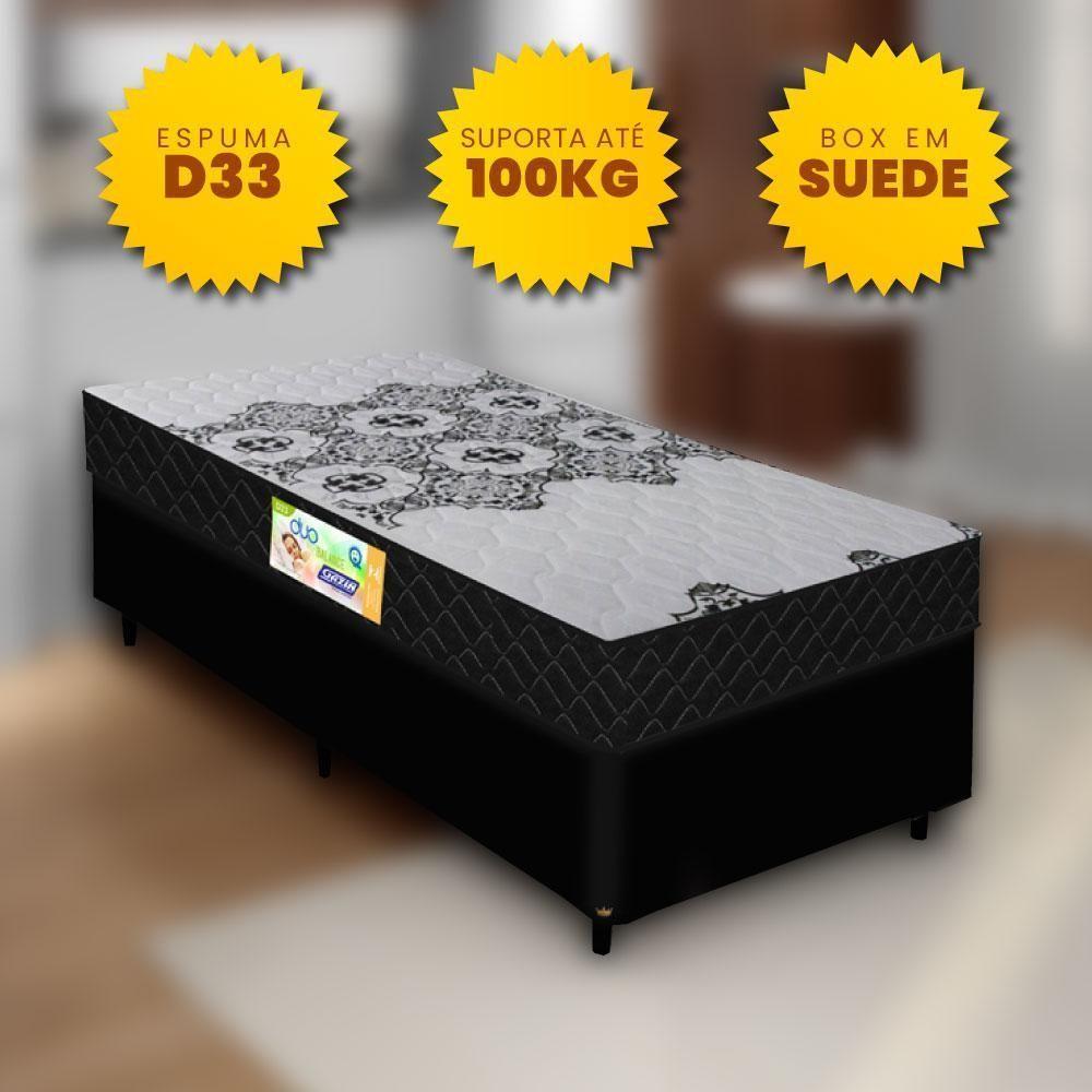 Colchão De Espuma D33 Firme Solteiro 0,88m Preto - 6