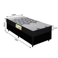 Colchão De Espuma D33 Firme Solteiro 0,88m Preto - 5