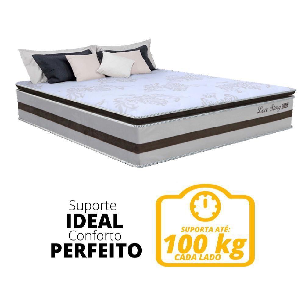 Colchão De Molas Ensacadas 1,93M King Branco/Marrom - 3