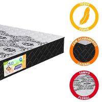 Colchão De Espuma D33 Firme Casal 1,38m 22cm Duo Com Box Preto