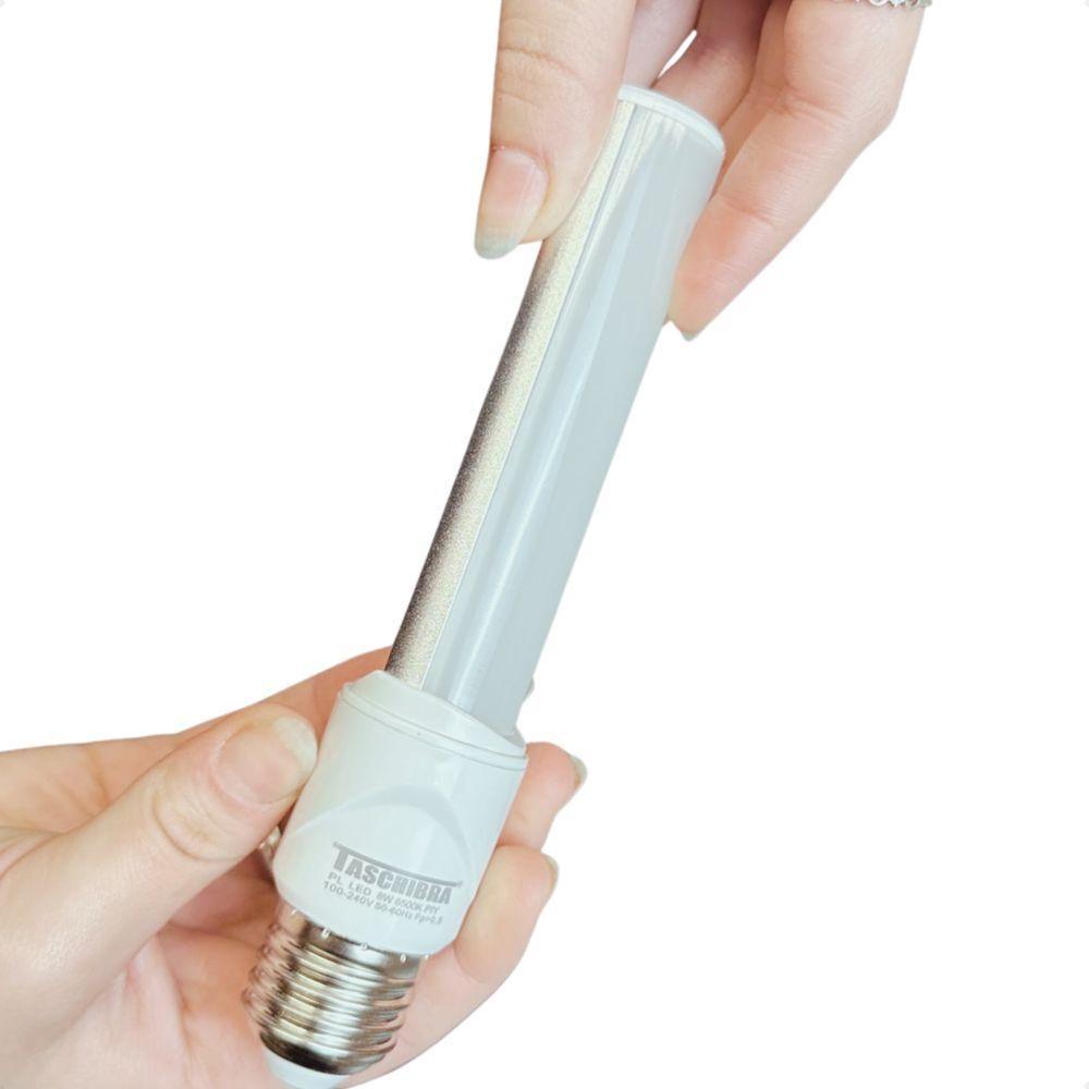 Lâmpada Led Pl 8w Rotatória Taschibra E27 Bivolt 6500k Frio - 3