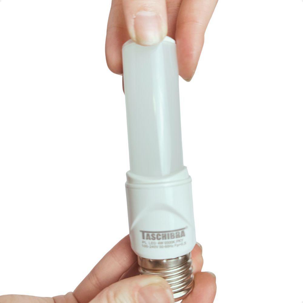 Lâmpada Led Pl 4w Rotatória Taschibra E27 Bivolt 6500k Frio - 3