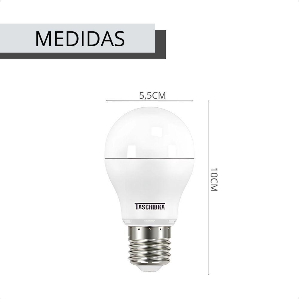 Kit 5 Lâmpadas Led Bolinha Tkl 4,9w Taschibra E27 Bivolt 6500k Frio - 10