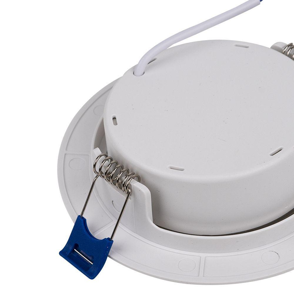 Kit 10 Spot De Led Embutir Slim Par20 Redondo 8w Bivolt 3000k Quente - 5