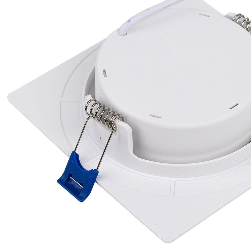 Kit 6 Spot De Led Embutir Slim Mr11 Quadrado 3w Bivolt 3000k Quente - 4