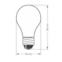 Kit 10 Lâmpadas Halógena Taschibra A55 28w E27 2700k 220v - 4