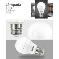 Kit 20 Lâmpadas Led Bulbo Tkl 9w Taschibra E27 Bivolt 3000k Amarelo - 3
