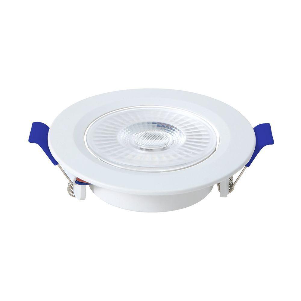 Kit 10 Spot De Led Embutir Slim Par20 Redondo 8w Bivolt 4100k Neutro - 3