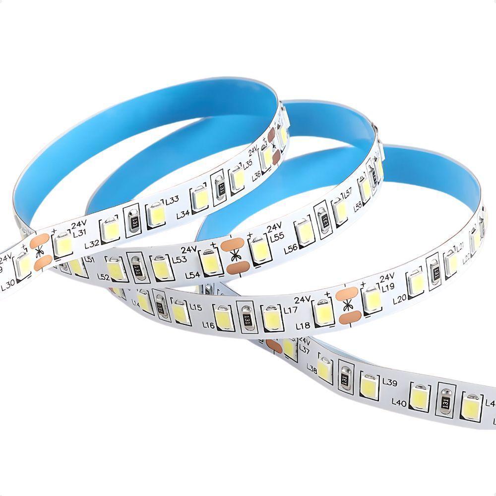 Fita De Led 12w 120 Leds/m 12v Blumenau Com 10 Metros 2700k Quente - 1