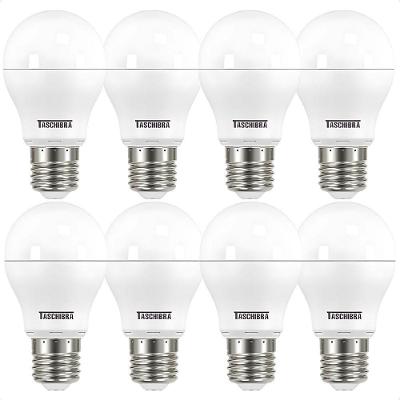 Kit 8 Lâmpadas Led Bulbo Tkl 9w Taschibra E27 Bivolt 6500k Frio