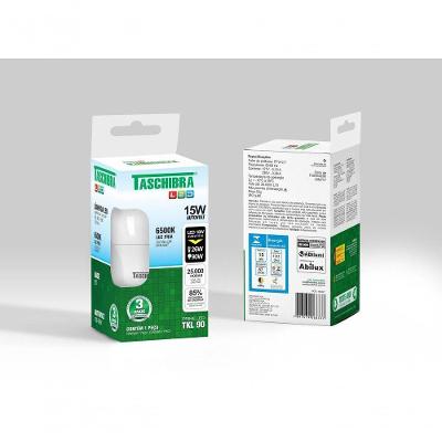 Plafon Taschibra Angra 25cm Quadrado Branco E27 Bivolt Com Lâmpada 6500k Frio