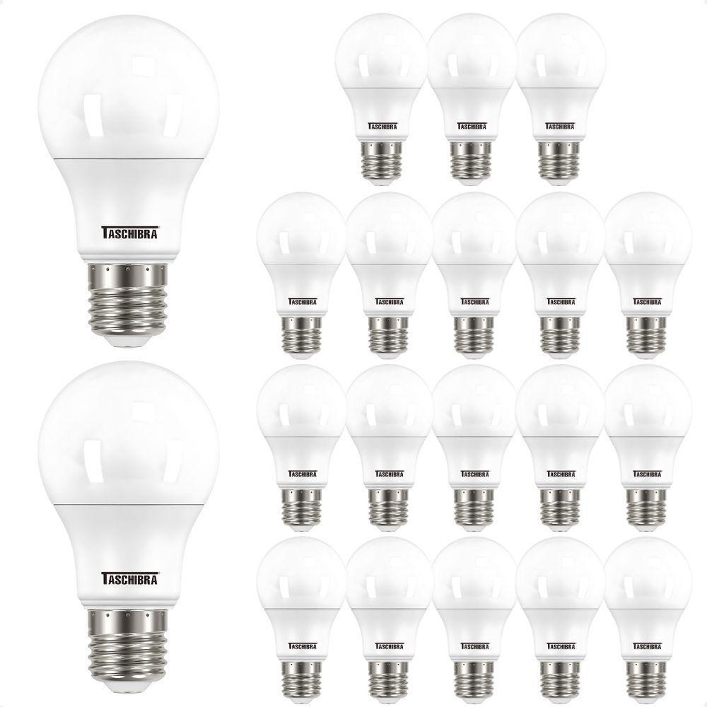 Kit 20 Lâmpadas Led Bulbo Tkl 9w Taschibra E27 Bivolt 6500k Frio - 1