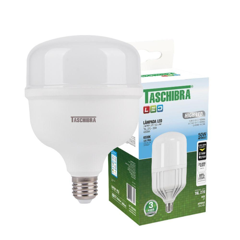Kit 6 Lâmpadas High Led Tkl 50w Taschibra E27 Bivolt - 3