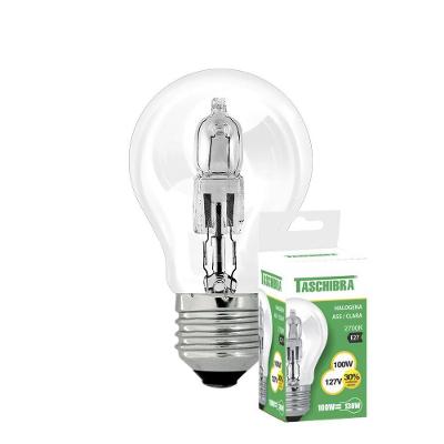 Kit 5 Lâmpadas Halógena Taschibra A55 100w E27 2700k 110v