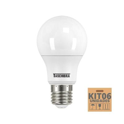Kit 6 Lâmpadas Led Bulbo Tkl 17w Taschibra E27 Bivolt 6500k Frio