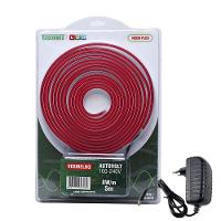 Kit 5 Metros Fita De Led Neon Taschibra 8w/m Ip65 12v Cores Vermelha - 1