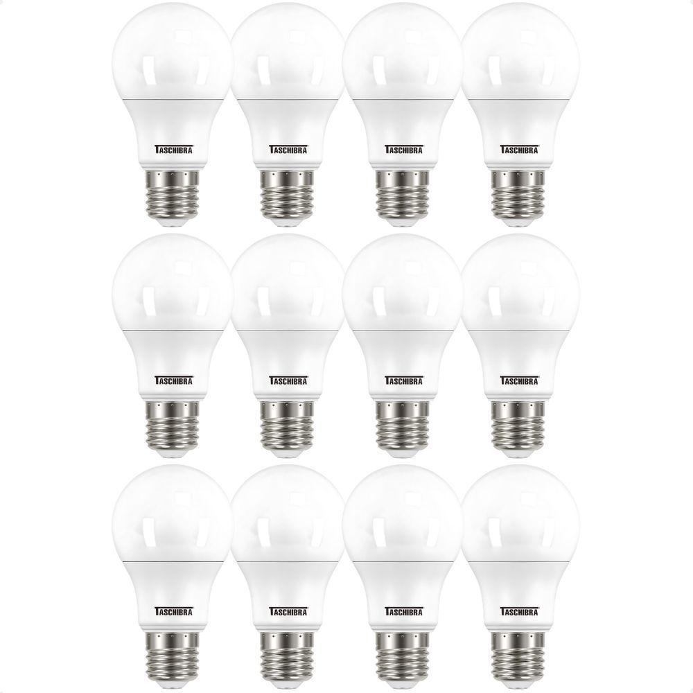 Kit 12 Lâmpadas Led Bulbo Tkl 9w Taschibra E27 Bivolt 4000k Neutro - 1