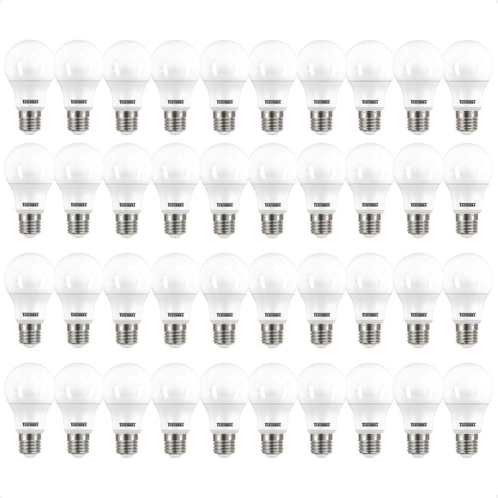 Kit 40 Lâmpadas Led Bulbo Tkl 9w Taschibra E27 Bivolt 6500k Frio - 1