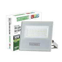 Kit 10 Refletores Taschibra Led Tr Slim 50w Verde Branco Bivolt