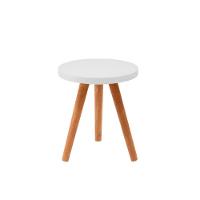 Conjunto Kit Com 3 Mesinhas Lateral De Canto Redonda Branco - Octavio Moveis - 4