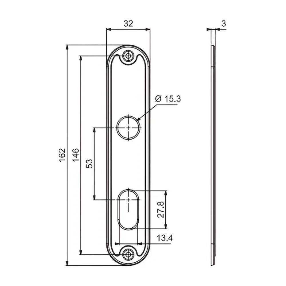 Fechadura Fashion Banheiro Cromada 3f - 2