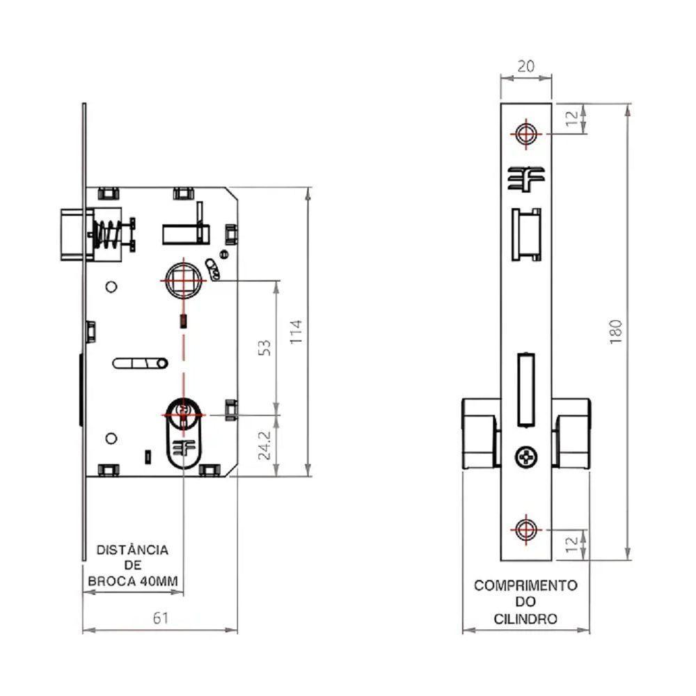 Fechadura Fashion Banheiro Cromada 3f - 4