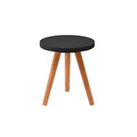 Conjunto Kit Com 3 Mesinhas Lateral De Canto Redonda Preto - Octavio Moveis