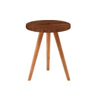 Conjunto Kit Com 3 Mesinhas Lateral De Canto Redonda Pau Ferro - Octavio Moveis - 3