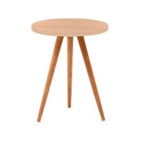 Conjunto Kit Com 3 Mesinhas Lateral De Canto Redonda Sala Amadeirado Claro - Octavio Moveis - 2