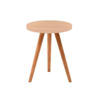 Conjunto Kit Com 3 Mesinhas Lateral De Canto Redonda Sala Amadeirado Claro - Octavio Moveis - 3