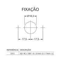 Fechadura De Gaveta 31 Mm - 3f - 2
