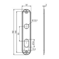 Fechadura Externa Fashion Cromada - 3f - 3