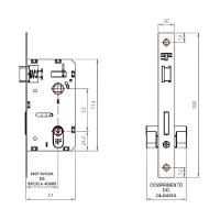 Fechadura Externa Fashion Cromada - 3f