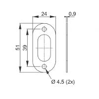 Fechadura Bico De Papagaio 615/50 Cr Cromado - 3f - 3