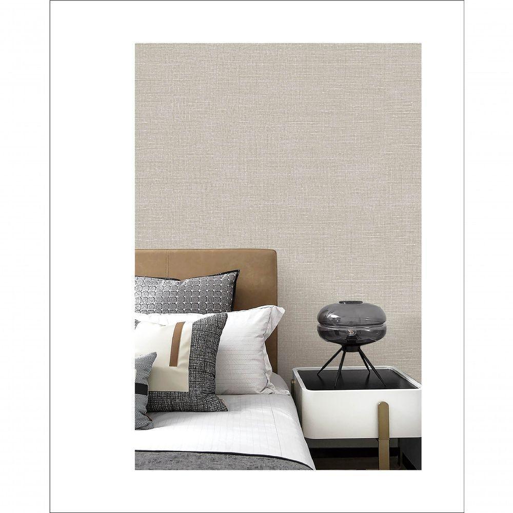 Papel De Parede Brut Textil Cinza Bt2020601 - 2