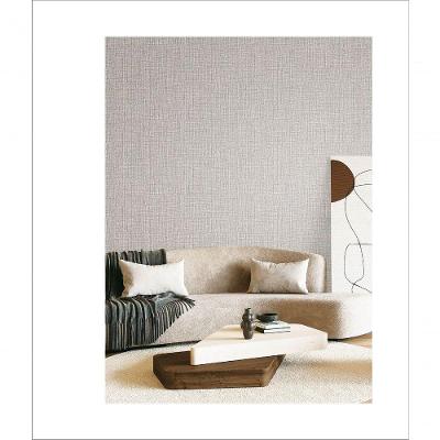 Papel De Parede Brut Textil Cinza Bt2021301
