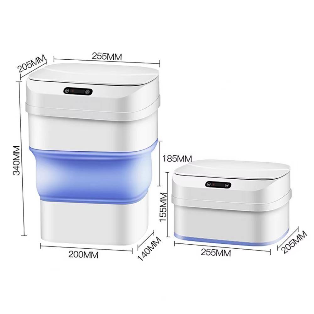 Cesto Lixo Retratil Smart Lixeira Automatica Sensor Inteligente Praia Camping Viagem A Prova Agua - 3