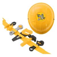 Kit Ferramentas Infantil Cinto Capacete Brinquedo Com Acessorios Chaves Alicate Completo - 6