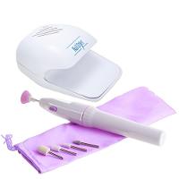 Kit Manicure Secador Lixadeira Eletrica Unha Com Cabine Estufa Mini Nails Pedicure Lixa Modelar - 1