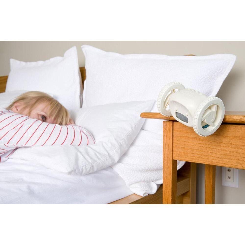 Relogio Despertador Com Rodinhas Fugitivo Digital Clocky Adulto Infantil Anti Sono Led Rodas - 5