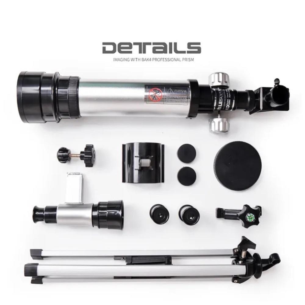 Telescopio Astronomico 60x Completo Refrator Microscopio Terrestre Constelacao Estrelas Luneta - 2