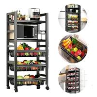 Suporte Microondas Bebedoouro Estante 5 Prateleiras Carrinho Organizador Rack Portatil 5 Andares - 2