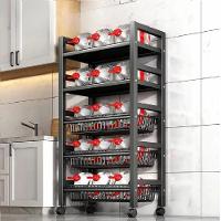 Suporte Microondas Bebedoouro Estante 5 Prateleiras Carrinho Organizador Rack Portatil 5 Andares