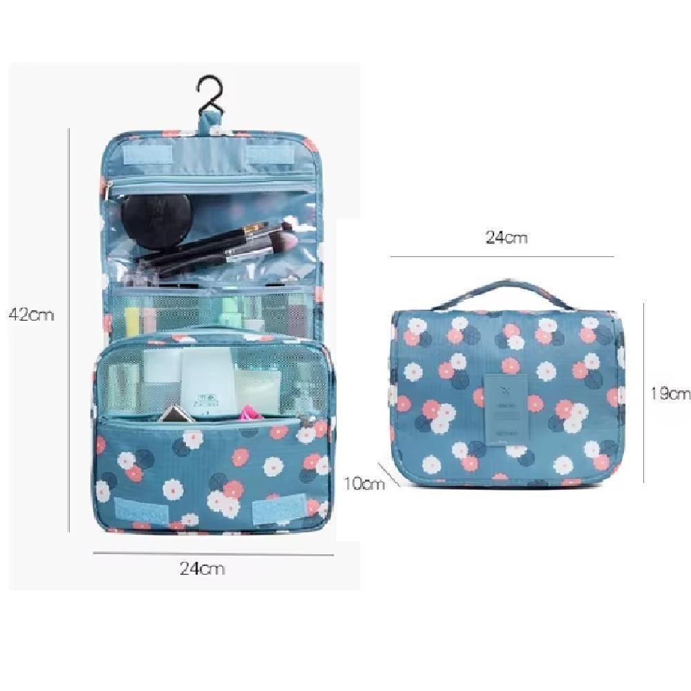 Frasqueira Necessaire Bolsa Viagem Cabide Organizador Cosmeticos Maquiagem Maleta Com Gancho - 8