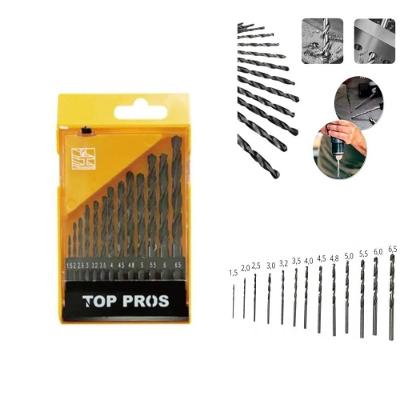 Jogo Brocas 13 Peças Com Estojo Aco Rapido Kit Perfuracao Metal Plastico Furadeira Parafusadeira