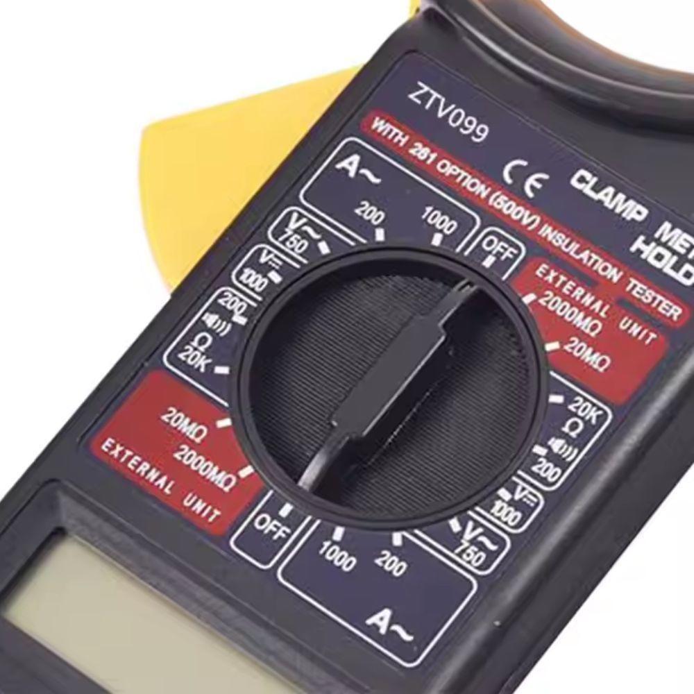 Alicate Amperimetro Digital Completo Com Estojo Protecao 750v 20a 200a Multimetro Hold Profissional - 5